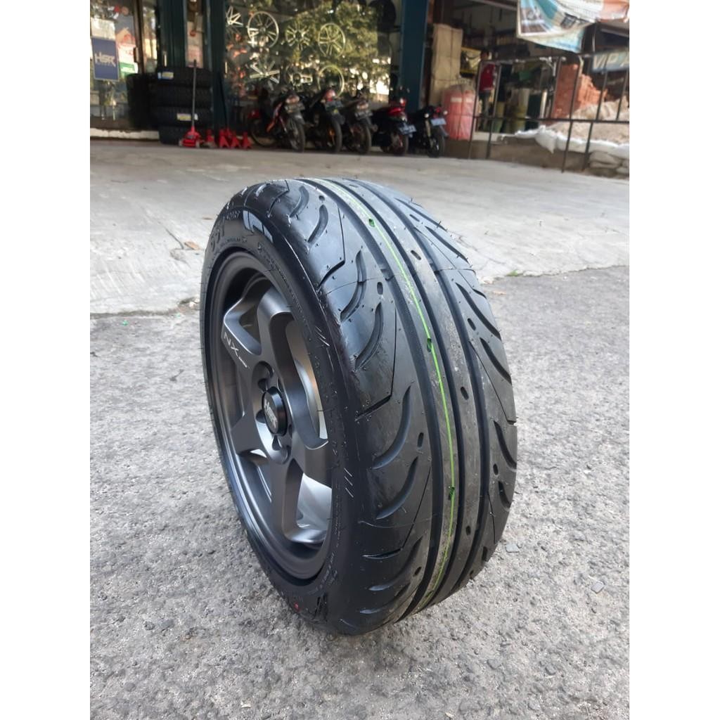 Velg Murah Mobil Calya Agya Yaris Brio R15 Hsr Kailolo Plus Ban Sport ( 4 Velg Dan Ban )