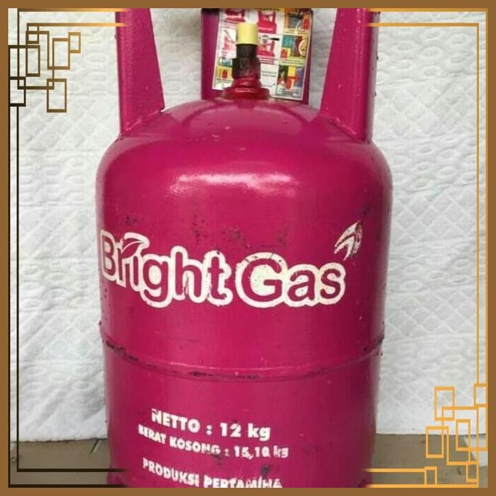 [GKP] TABUNG BRIGHT GAS 12 KG DAN ISI TABUNG PINK TABUNG GAS 12 KG