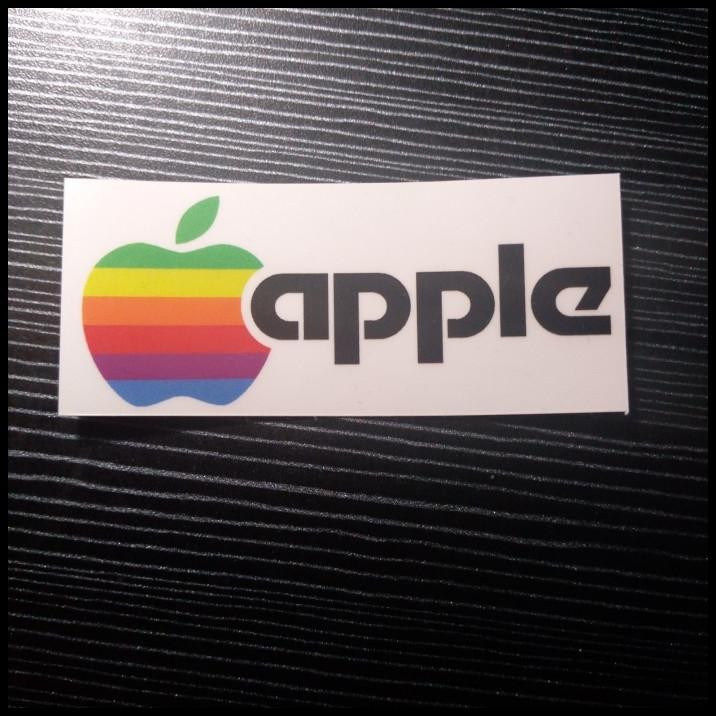 

TERMURAH STICKER RETRO VINTAGE APPLE LOGO !