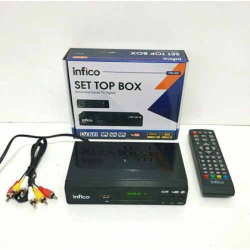 Set Topbox Tv Digital SOGO DVB T2 set box tv digital / Set Top Box Infico / Antena Tv Digital Sanex