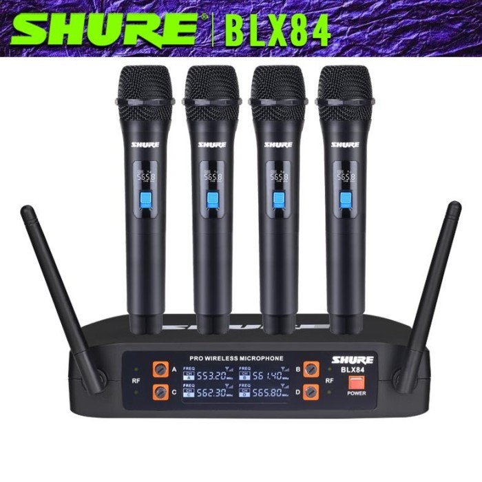 Hilmawanmall - Blx84,Mic Wireless,Mic Karaoke,Wireless Mikrofon,Mik Wireless,Mik