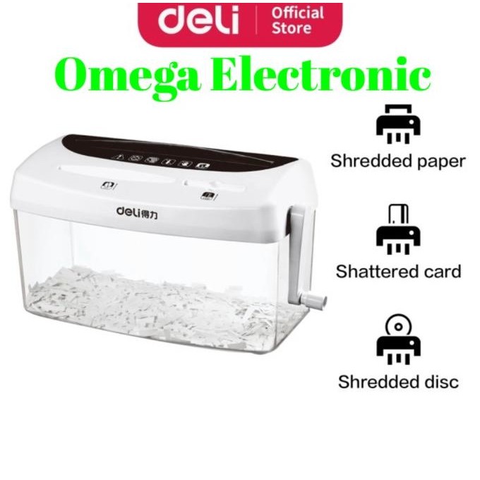 

sale! deli 9935 penghancur kertas manual paper shredder kapasitas 1 lembar