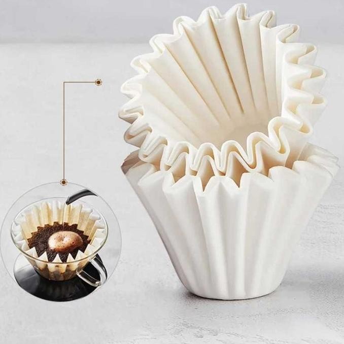 

sale! one two cups kertas saringan kopi wave filter paper v60 100 pcs - ar1