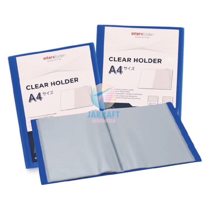 

Map Clear Holder A4 Isi 40 Pp Pocket Biru Blue
