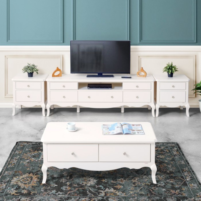 iFURNHOLIC Baroque Sofa Table I Meja Tamu Klasik I Meja Sofa Kayu