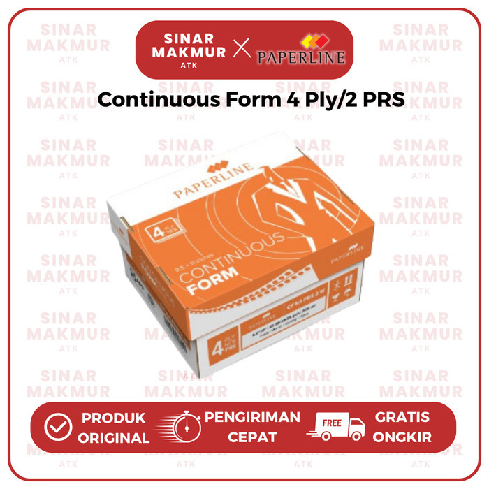 

Continuous Form/Kertas Komputer 9.5x11:2 4 Ply/K4 PRS Paperline (Dus)
