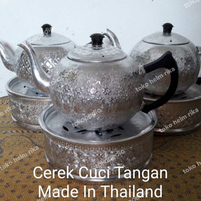 TEKO CUCI TANGAN ALUMINIUM Gold dan silver