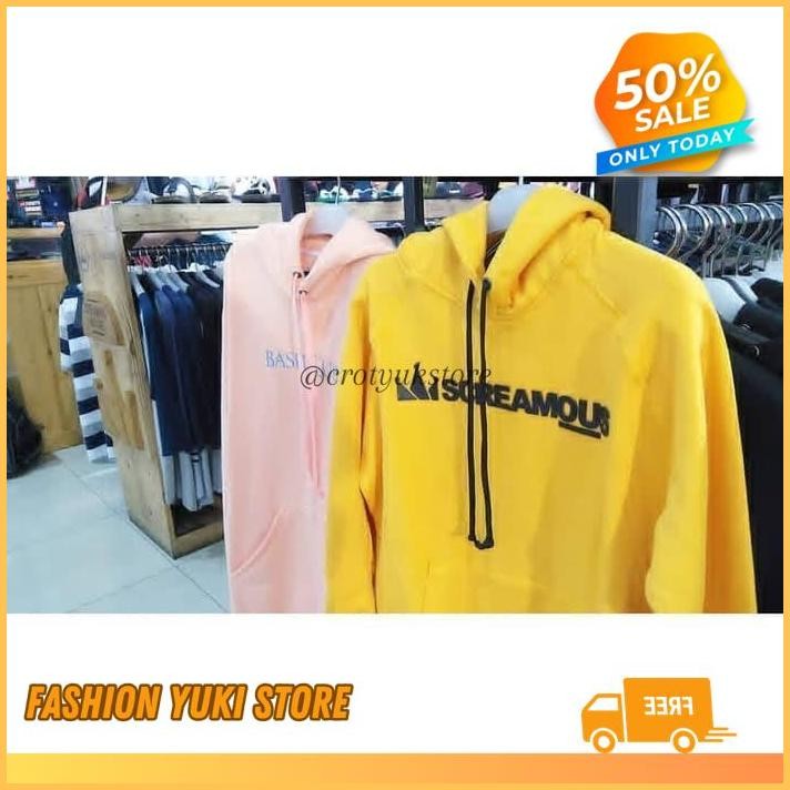 JAKET HOODIE JUMPER SWEATER DISTRO SCREAMOUS BASIC POLOS CUSTOM OBRAL MURAH INDONESIA PRIA  WANITA  
