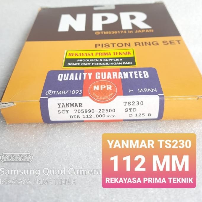 *****] YANMAR TS230 RING 112 MM PISTON SEKER SEHER TS 230 23 HP PK NPR ORIGIN