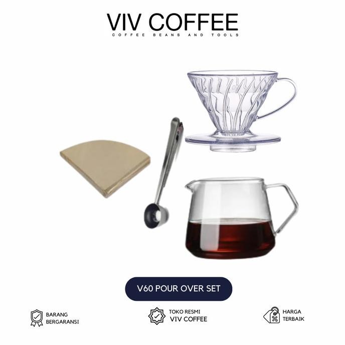 

sale! paket v60 set lengkap dripper server dan kertas filter kopi
