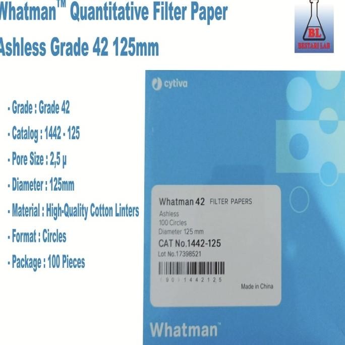 

sale! filter paper whatman no. 42 dia. 125 mm. kertas saring whatman