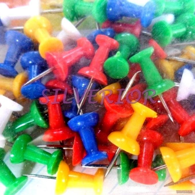 

sale! set paku jarum tusuk tempel memo catatan kertas push pin