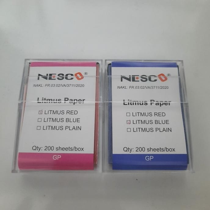 

sale! litmus paper red, litmus blue , kertas lakmus ,kertas ph nesco