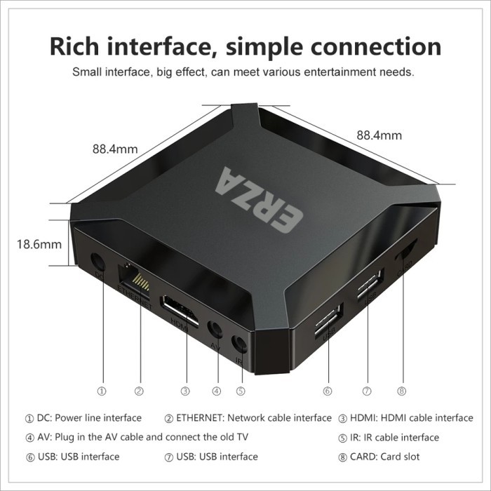TV BOX ANDROID 2GB 16GB 4K 2.4G WIFI