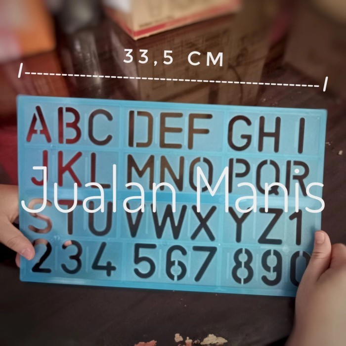 

TERLARIS! Jumbo Alphabet Template Ruler Penggaris Cetakan Huruf Besar Dan Angka