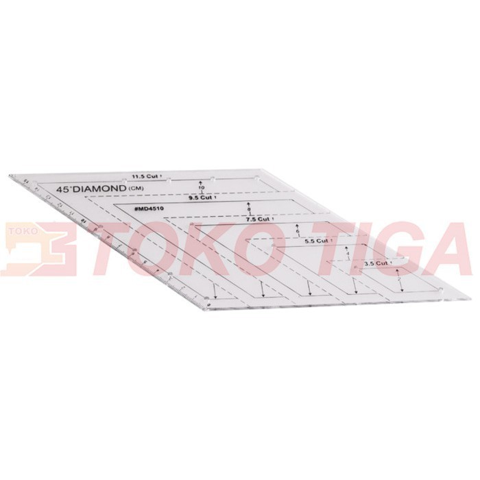 

PROMO!! Quilting Ruler / Penggaris Patchwork Model Ketupat/Diamond