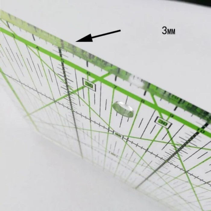 

PROMO! Penggaris Quilting Patchwork Penggaris Jahit Transparan Pola Dengan