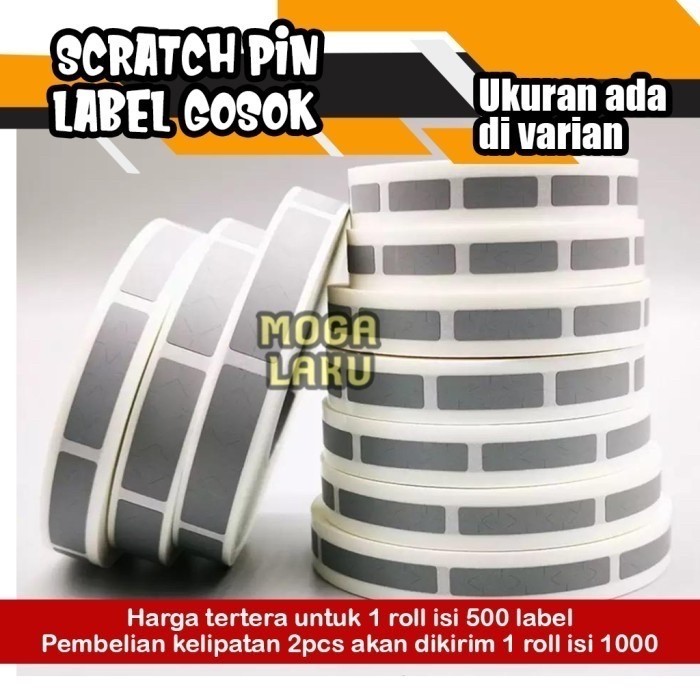 

scratch off pin scratch pin label gosok voucher sticker