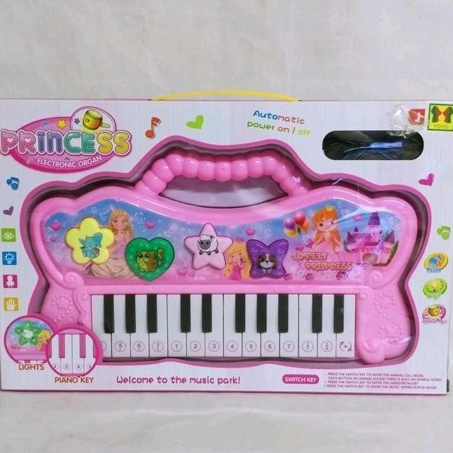 Mainan Piano Musik Electronic Organ with USB Charging Cable 8807B
