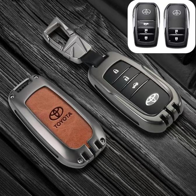 Cover Case Remote Keyless Mobil Toyota/Smart Key Leather Cover Toyota