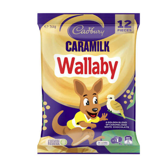 

Cadbury Caramilk Wallaby Chocolate Sharepack 12 Pack 144g Australia