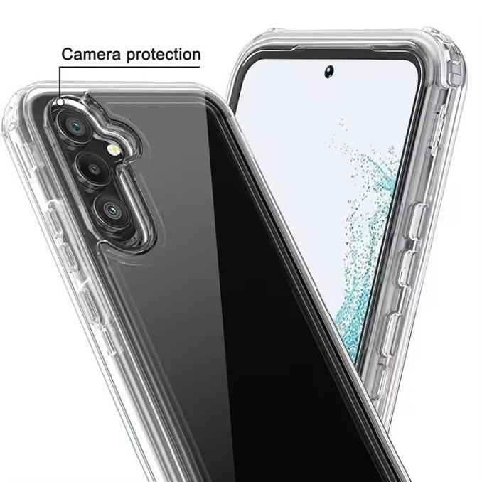 Promo Case Samsung Galaxy S24 Fe S24Fe Crystal Protective 3In1 Hybrid Casing