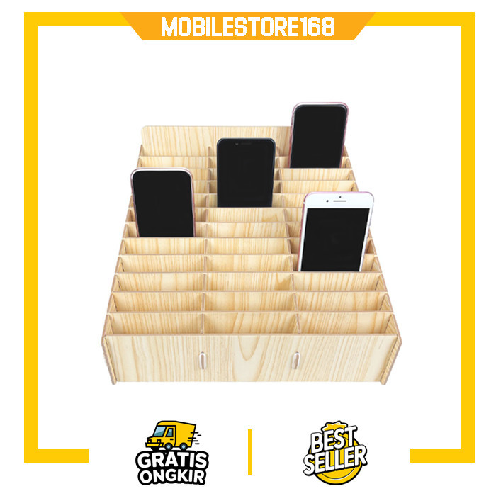 RAK KAYU UNTUK SUSUNAN HP