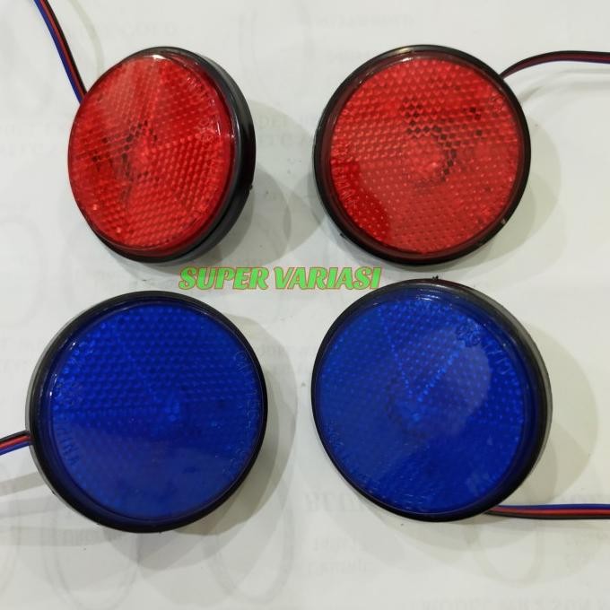TERLARIS SEPASANG LAMPU REFLEKTOR MATA KUCING LED NMAX AEROX XMAX PCX LEXI ADV