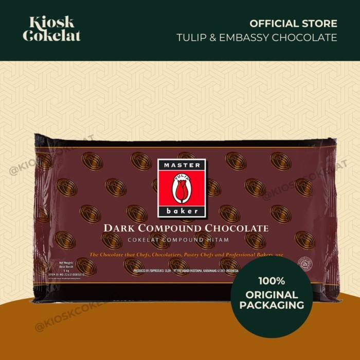 

Tulip Masterbaker Dark Compound Chocolate 5Kg