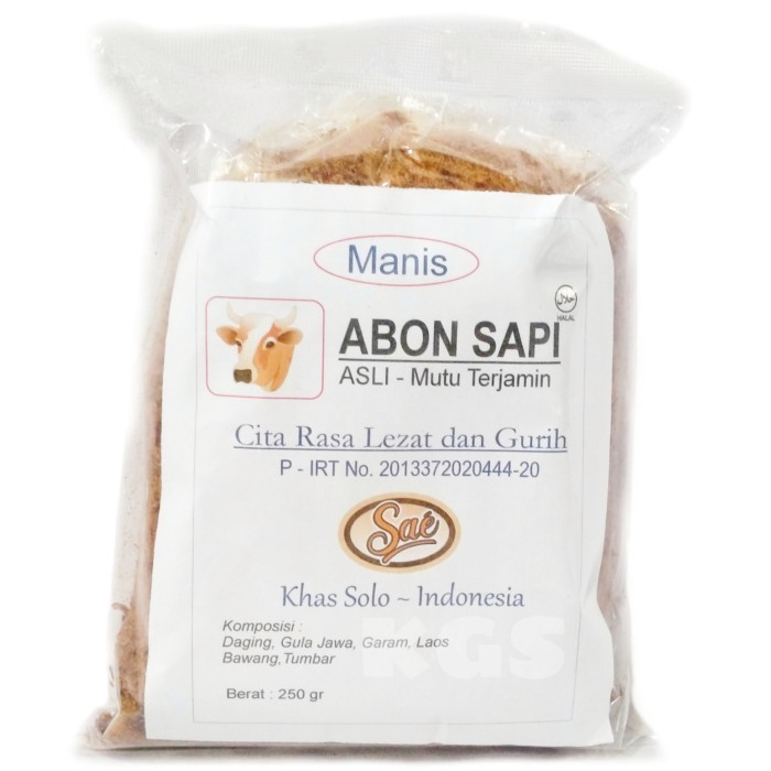 

ABON SAPI MANIS /SAE/ 250 Gr / OLEH OLEH KHAS SOLO