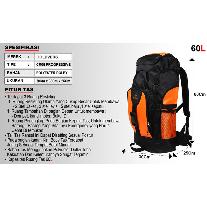 Tas ransel pria wanita/Tas gunung /Tas travelling/Tas camping terlaris