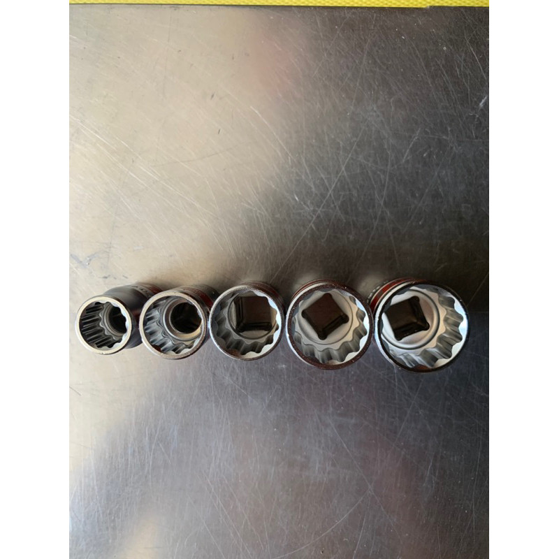 Paket 6pcs Gagang sok L IWT + Mata sok 12PT IWT Chrome Vanadium JAPAN