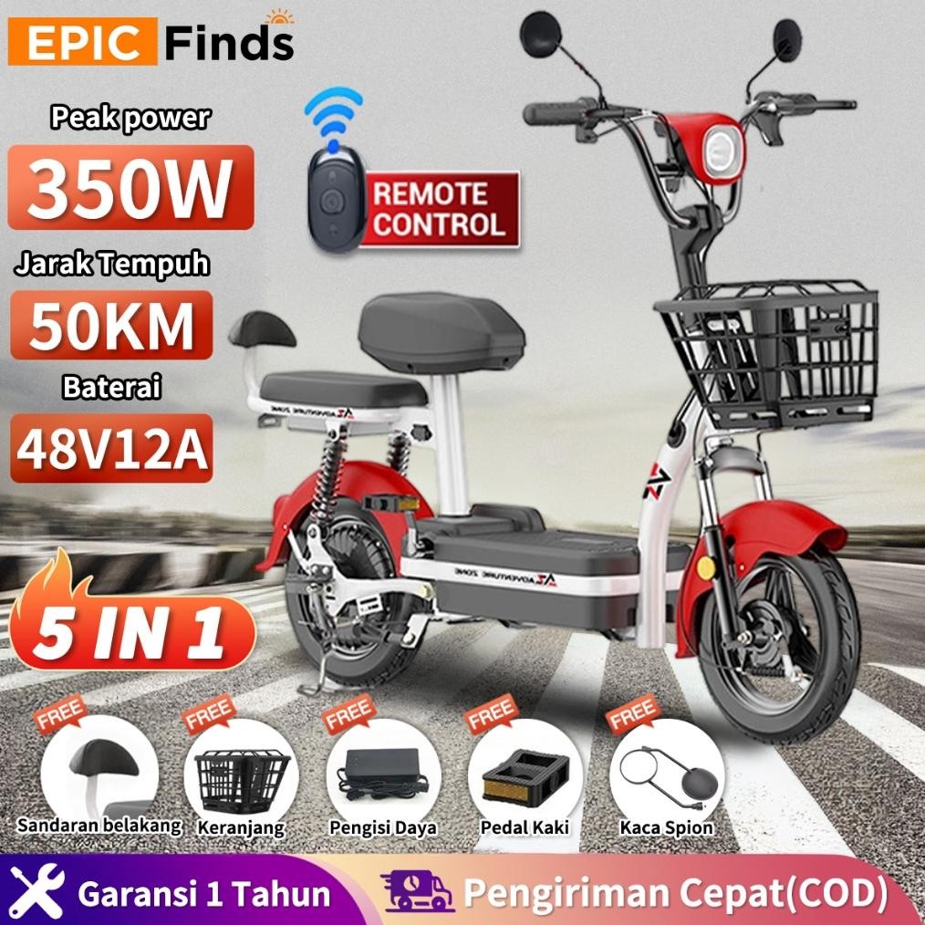 Garansi 2 tahun Sepeda Listrik Dewasa Motor 48V Premium Mewah Sepeda Listrik / Sepeda Motor Listrik