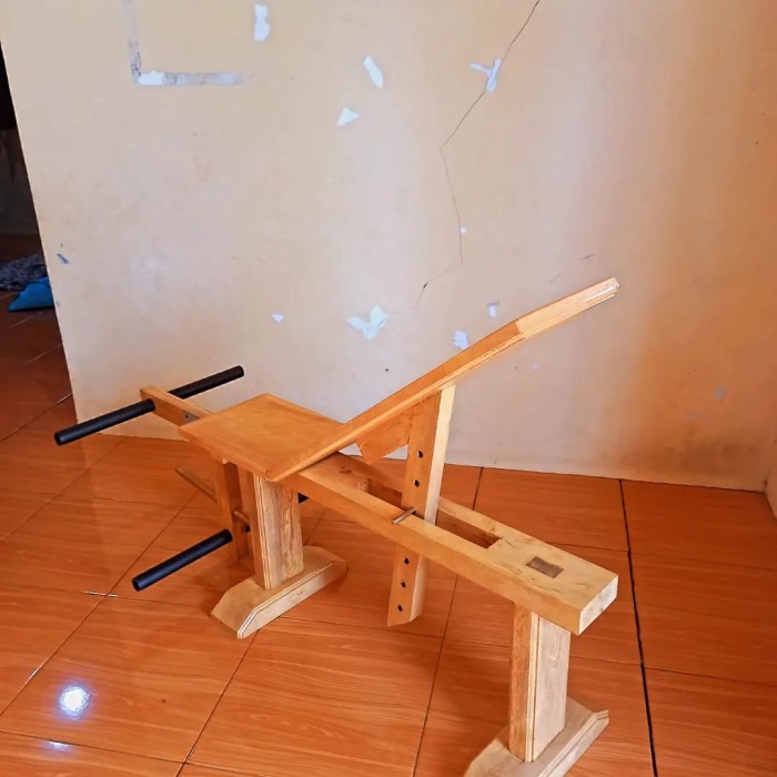 Murah Custom Bench Press Kayu Non COD