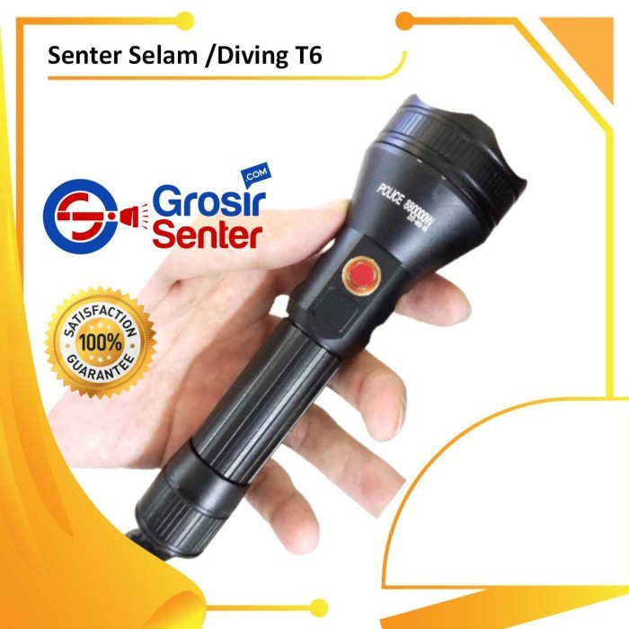 Terlaris Senter Police Swat Selam Anti Air Waterproof