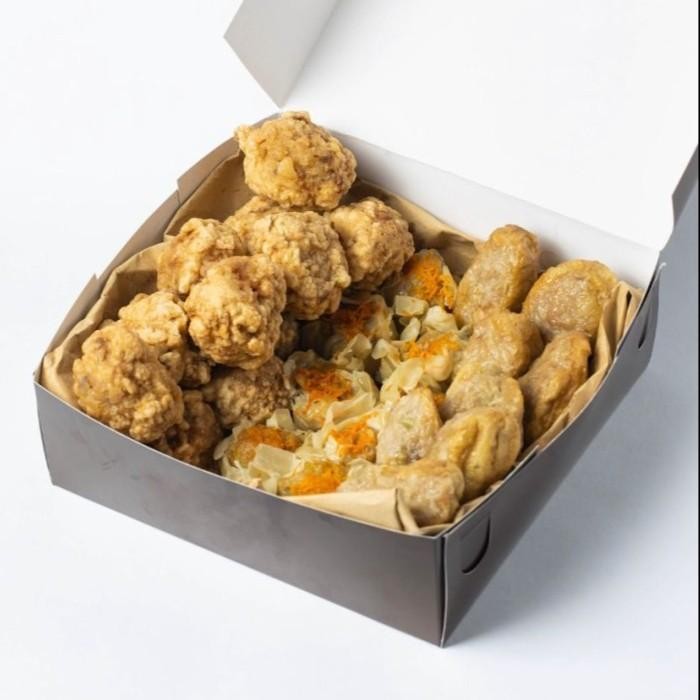 

Paket Isi 25 (Ready To Eat) Bakso Goreng,Siomay,Tahu Bakso Babi Udang New 100 % Original