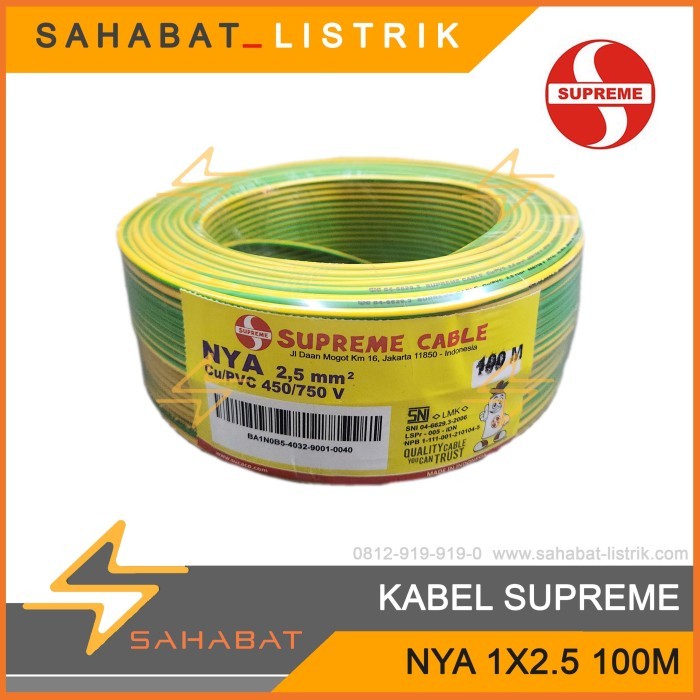 KABEL NYA SUPREME 1X2.5/ NYA 1X2.5MM 100M