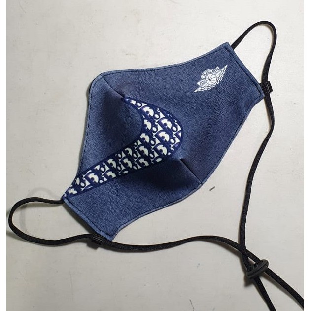 PROMO Masker premium full print custom dior x jordan + ajd strap