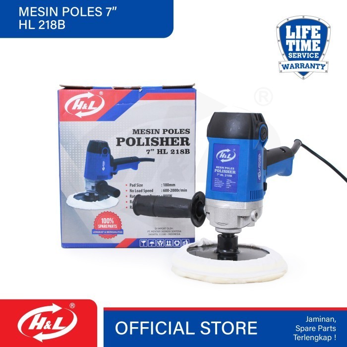 TERBARU HL Mesin Poles 7" / Polisher 7" HL218B