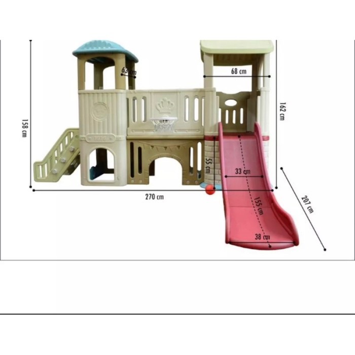 BONUS MANDI BOLA PLAYGROUND PEROSOTAN INDOOR OUTDOOR PLAYHOUSE SLIDE R