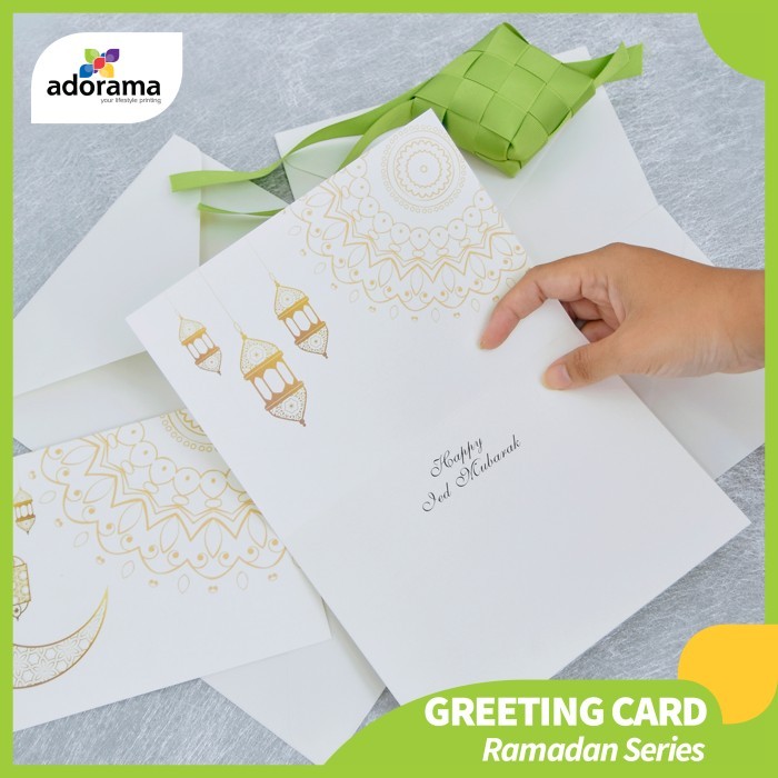 Paket Custom Kartu Ucapan Greeting Card Lebaran Termasuk Amplop