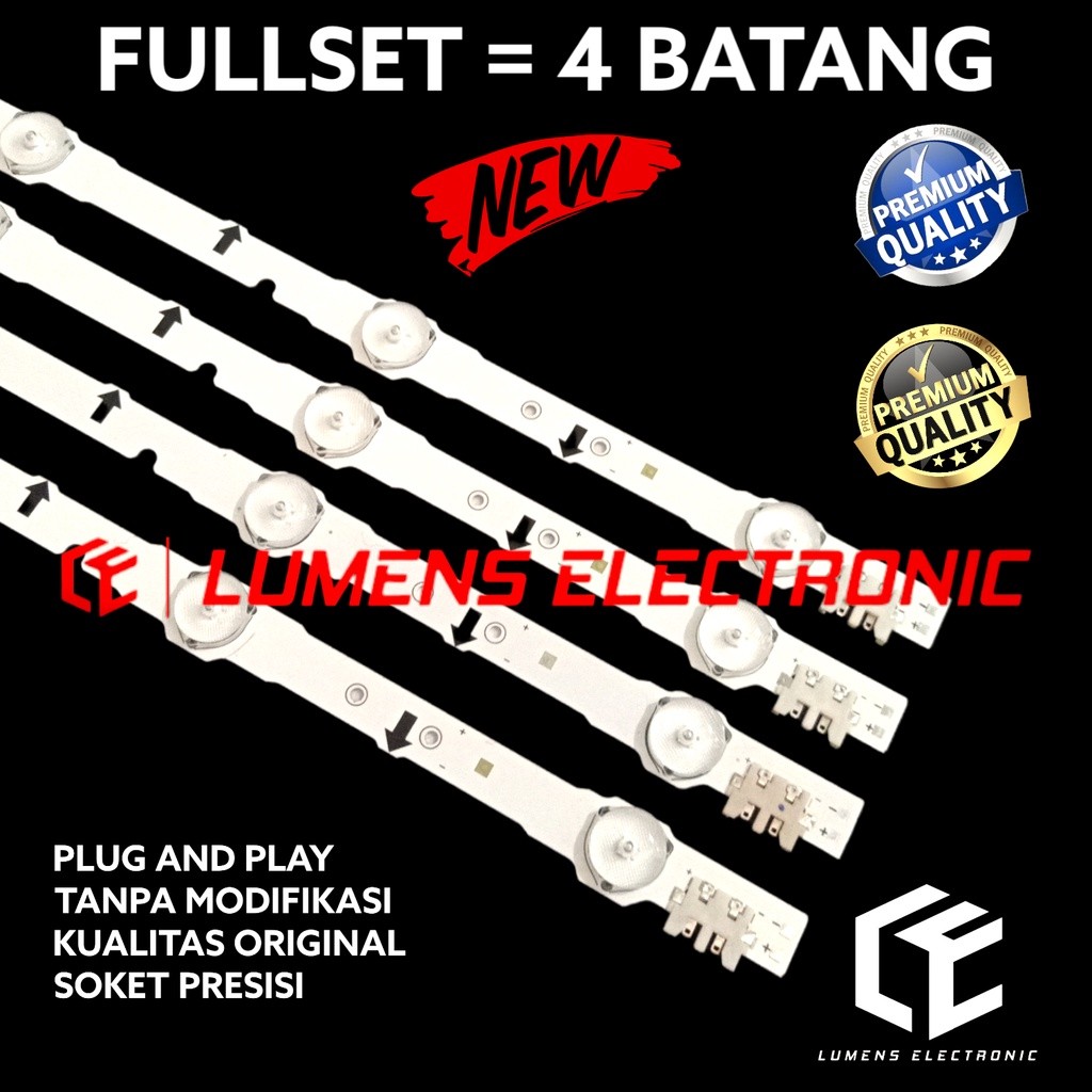 BACKLIGHT TV LED SAMSUNG 32 INC UA 32H5100 32H5150 32H6400 UA32H5100 UA32H5150 UA32H6400 AR LAMPU BL