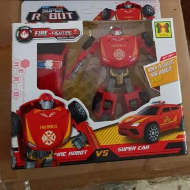 Mainan Robot Transformers bisa jadi mobil Polisi