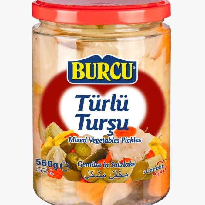 

Burcu Mixed Vegetables Pickles 560 Gram/ Turkry kualitas