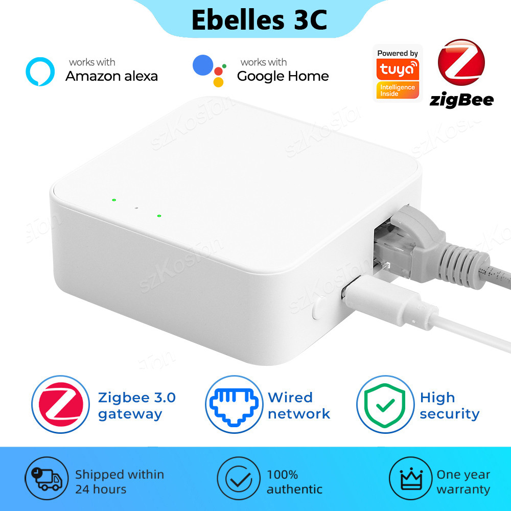 Tuya Zigbee Gateway Wired LAN Hub ZigBee 3.0 Smart Home