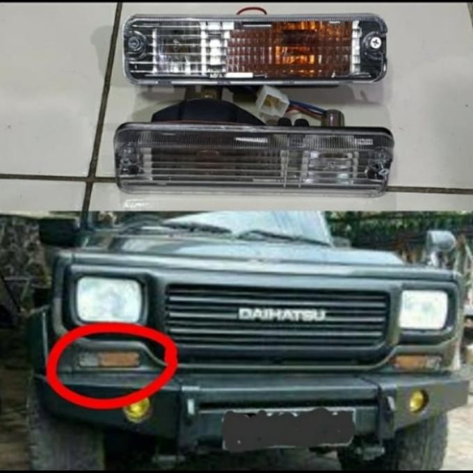 LAMPU SEN BUMPER DEPAN CRISTAL DAIHATSU FEROZA