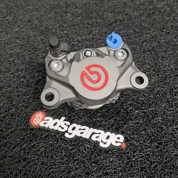 Kaliper Brembo P2 Grey Set Breket Nsr Sp + Baut Banjo Drat Halus Dan Master Rem Brembo Belakang Terb