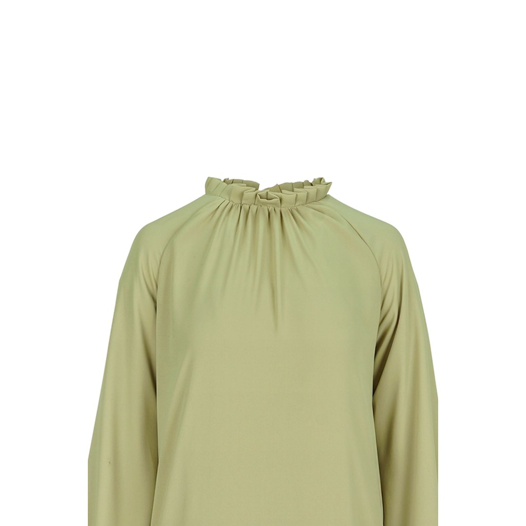 Benang Jarum - Herleva Raglan Blouse - Olive Green