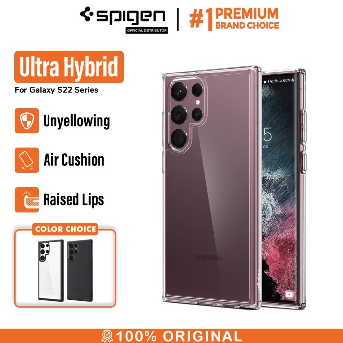 Case Samsung Galaxy S22 Ultra Plus Spigen Ultra Hybrid Clear Casing