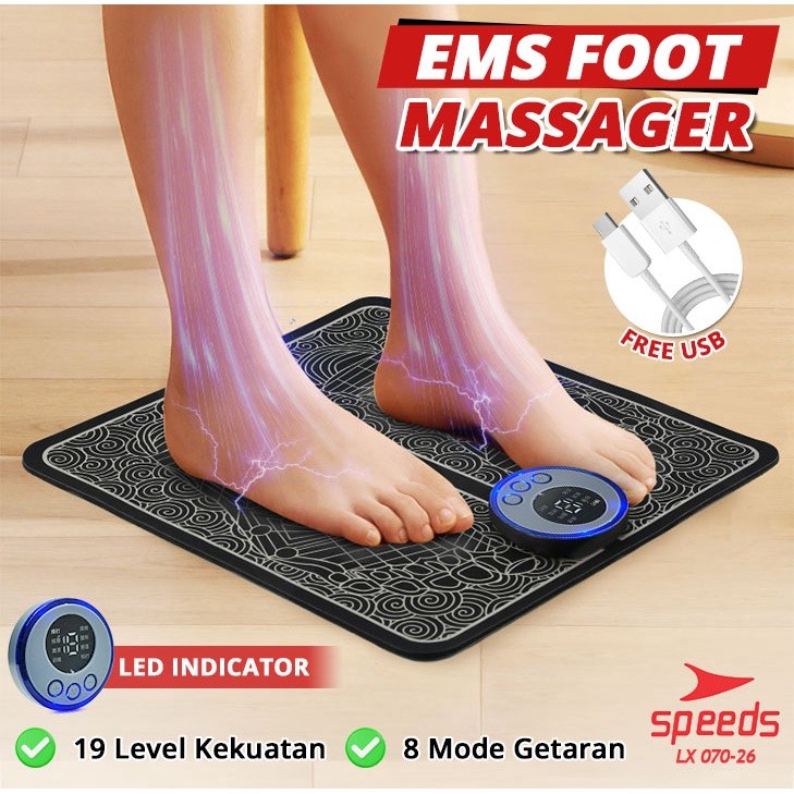 PROMO SPEEDS EMS FOOT MASSAGE MAT PIJAT KAKI EMS PAD MAT ALAT PIJAT KAKI ALAT ELECTRIC PIJAT KAKI